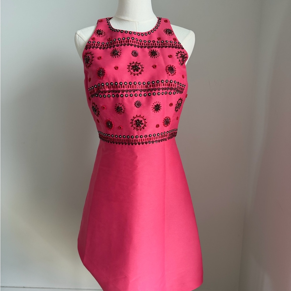 Kate Spade “Look for the Silver Lining” Beaded and Embellished Mini Dress - Size